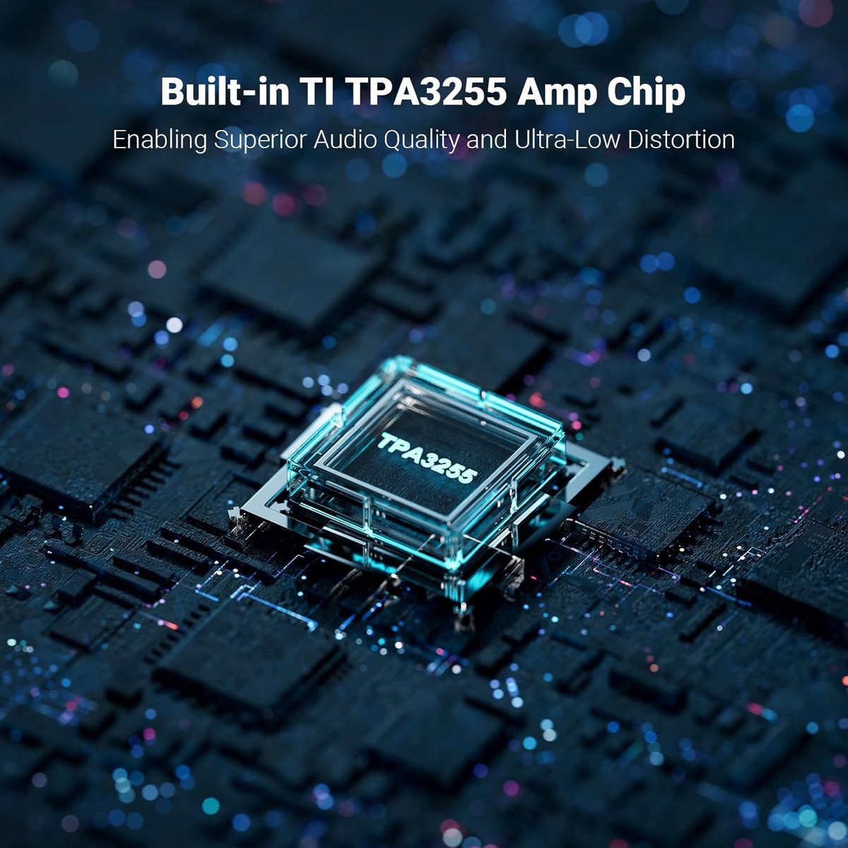 Fosi Audio V3 Amplificateur Stéréo HiFi 300W Classe D – Conception Compacte avec Dissipation Thermique Avancée – Alimentation 48V 5A Incluse