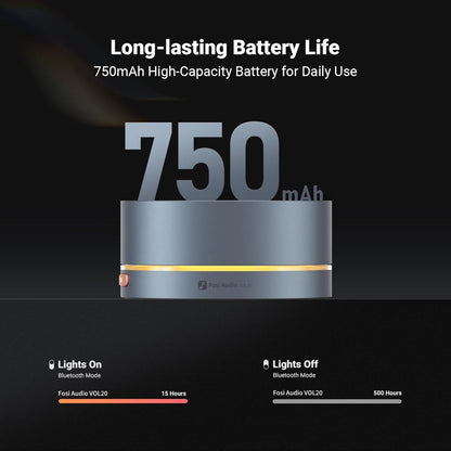 Fosi Audio VOL20 Contrôleur de Volume Bluetooth – Molette USB Multimédia pour PC, Jeux, Audio de Bureau et Home Cinéma