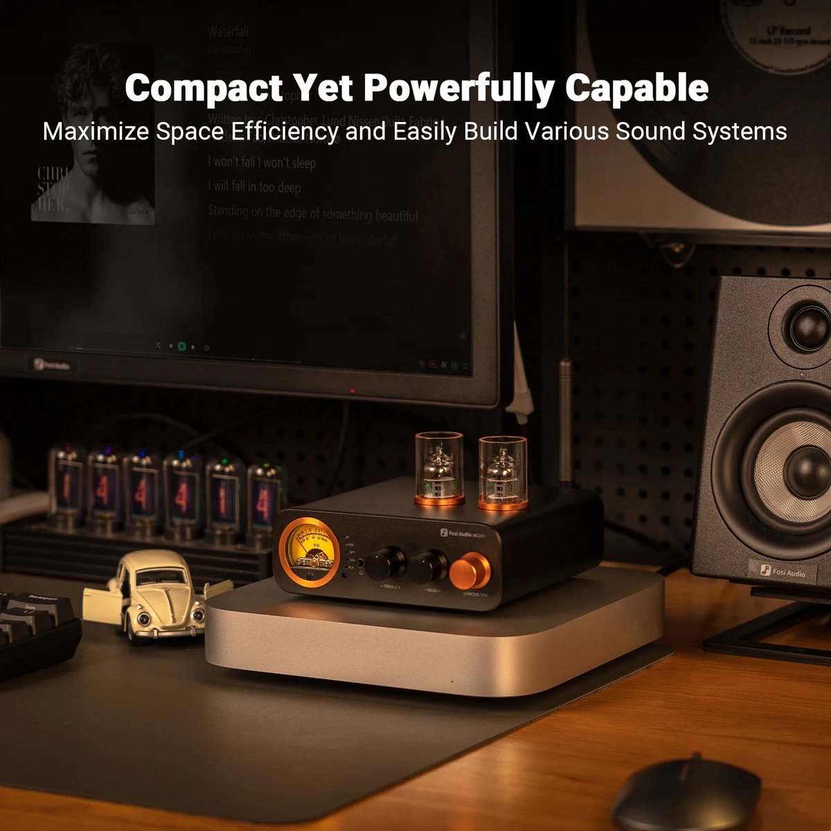 Fosi Audio MC331 – DAC tout-en-un avec amplificateur à tubes et amplificateur casque