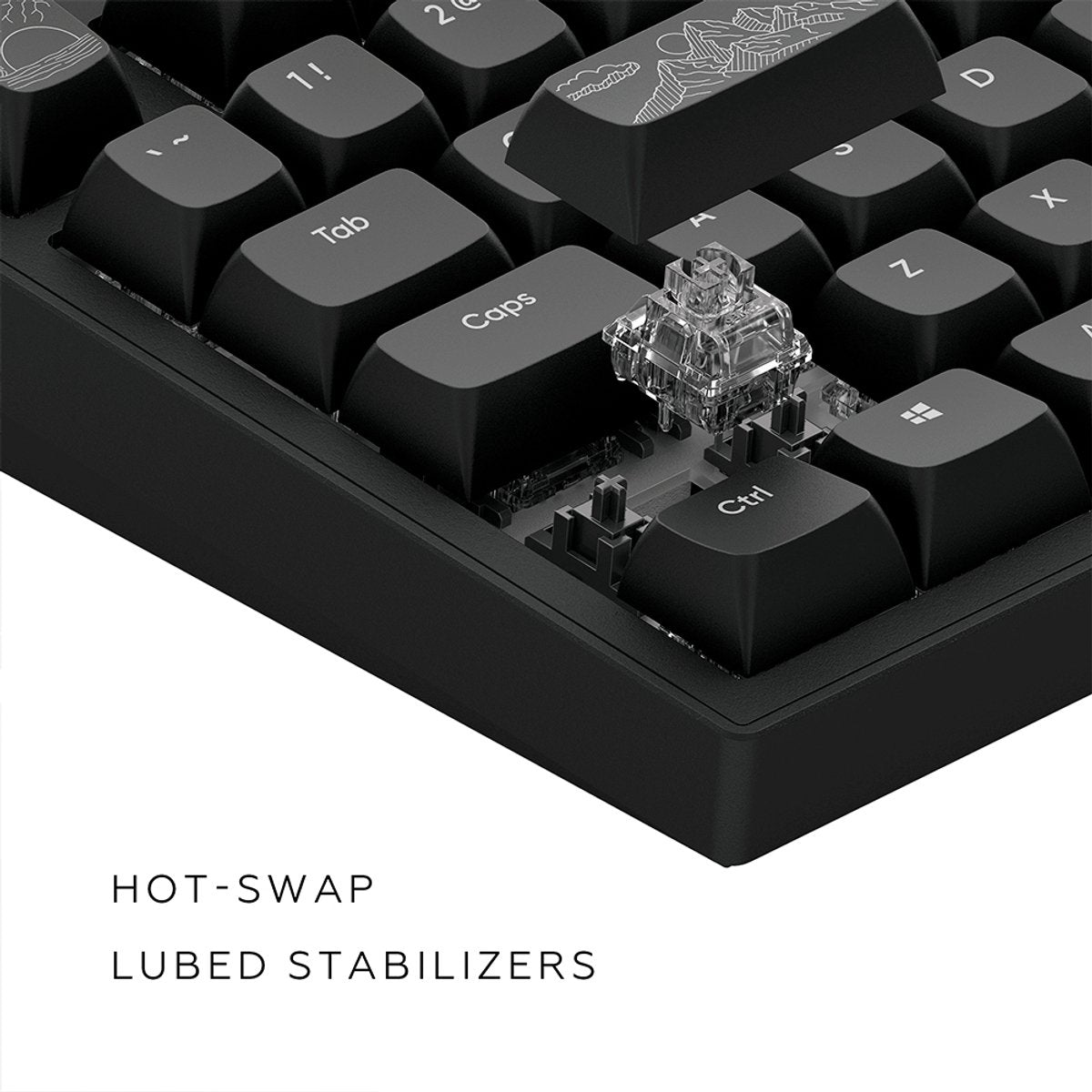 Dark Project ALU Terra Nostra – Clavier gaming mécanique ISO (DE) – Noir