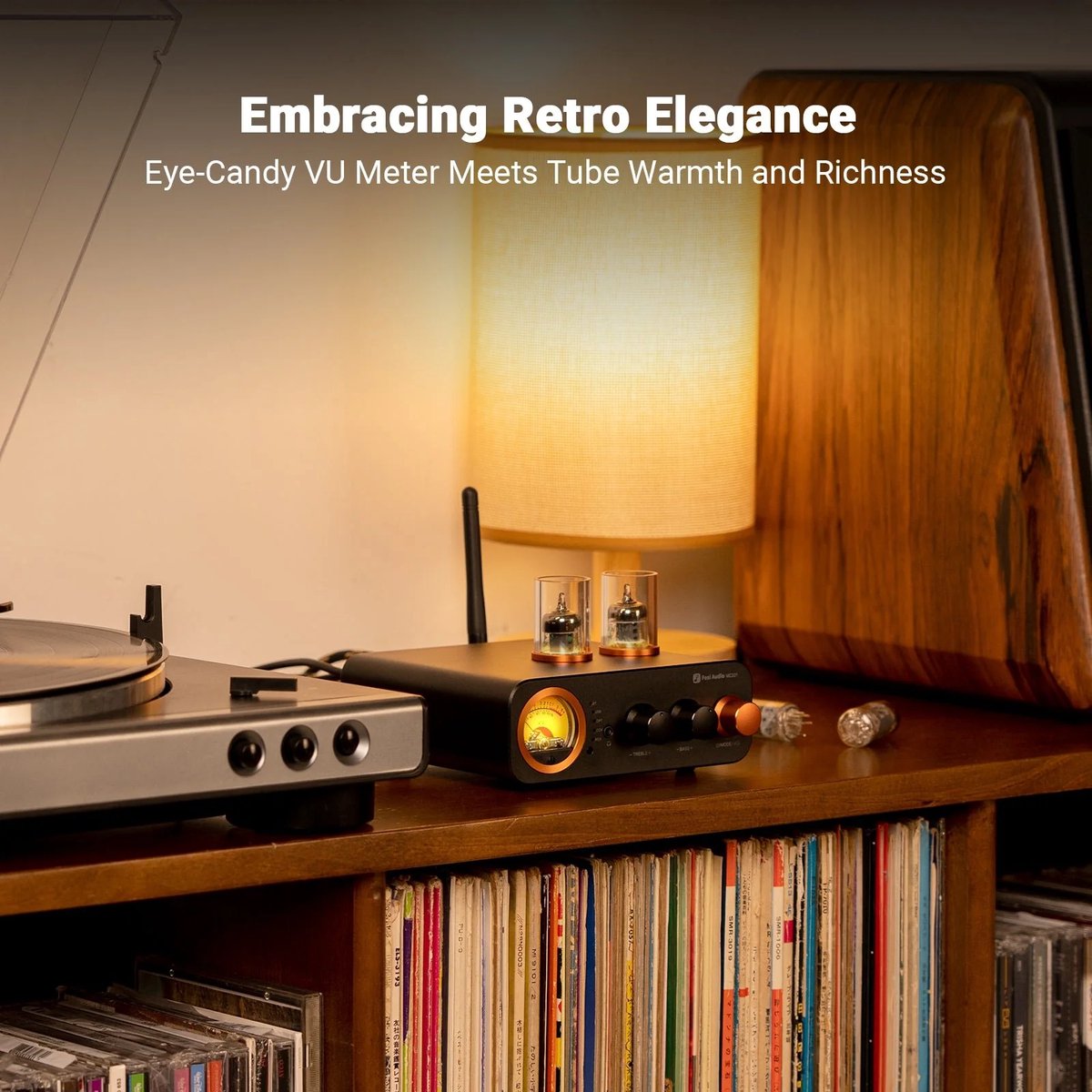 Fosi Audio MC331 – DAC tout-en-un avec amplificateur à tubes et amplificateur casque