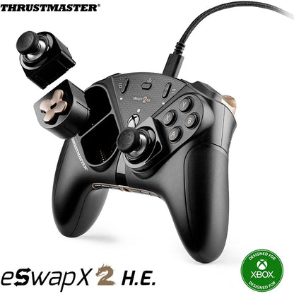 Thrustmaster ESWAP X2 H.E. Pro – Manette de jeu modulaire – Filaire – Boutons mécaniques T-MOD – Compatible Xbox Series X/S et PC – Noir