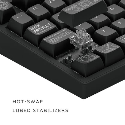 Dark Project - ALU Terra Nova - Clavier Gaming Mécanique Sans Fil ISO (DE) - Noir