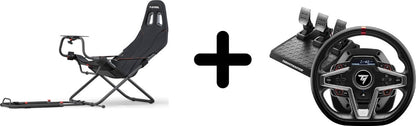 Thrustmaster T248 Volant de Course PS4/PS5/PC + Playseat Challenge ActiFit – Volant Sans Pied + Siège de Simulation