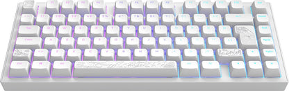Dark Project ALU Terra Nostra – Clavier gaming mécanique ISO (DE) – Blanc