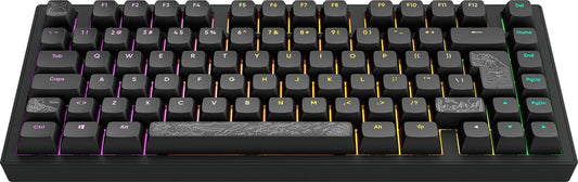 Dark Project ALU Terra Nostra – Clavier gaming mécanique ISO (DE) – Noir