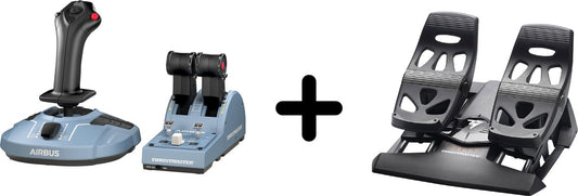 Thrustmaster TCA Officer Pack Airbus Edition + Palonnier – Sans Support – Pour PC