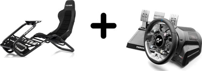 Thrustmaster T-GT II Volant de Course + 3 Pédales + Playseat Trophy – Sans Pied, Avec Siège