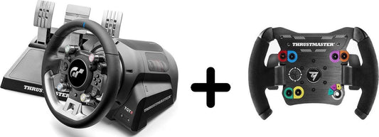 Thrustmaster T-GT II Volant + 3 Pédales + Volant Open Wheel Add-On – Sans Pied – PS5/PS4/PC