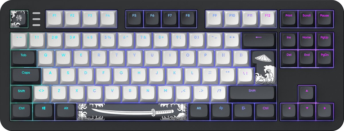 Dark Project ALU Bushido – Clavier mécanique gaming ISO (DE)
