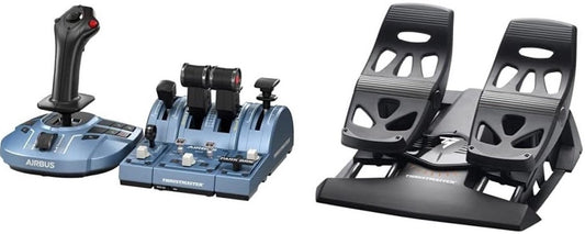 Thrustmaster Captain Pack X + Rudder – Ensemble de simulation de vol complet – Licence officielle Airbus – Pour Xbox Series X/S et PC