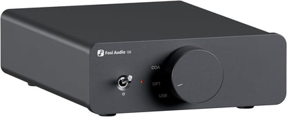 Fosi Audio Q6 DAC de Bureau Mini – Convertisseur Audio Numérique vers Analogique USB-C – Entrée OPT/COA – Sortie RCA + Sub – Hi-Res 32bit/768kHz