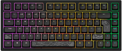 Dark Project ALU Terra Nostra – Clavier gaming mécanique ISO (DE) – Noir