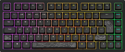 Dark Project ALU Terra Nostra – Clavier gaming mécanique ISO (DE) – Noir