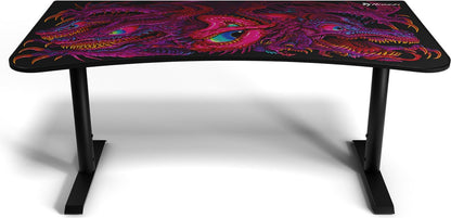 Arozzi Arena Gaming Desk - Bundle Crawling Chaos - Bureau de jeu ergonomique - Extra large - Noir/Rouge
