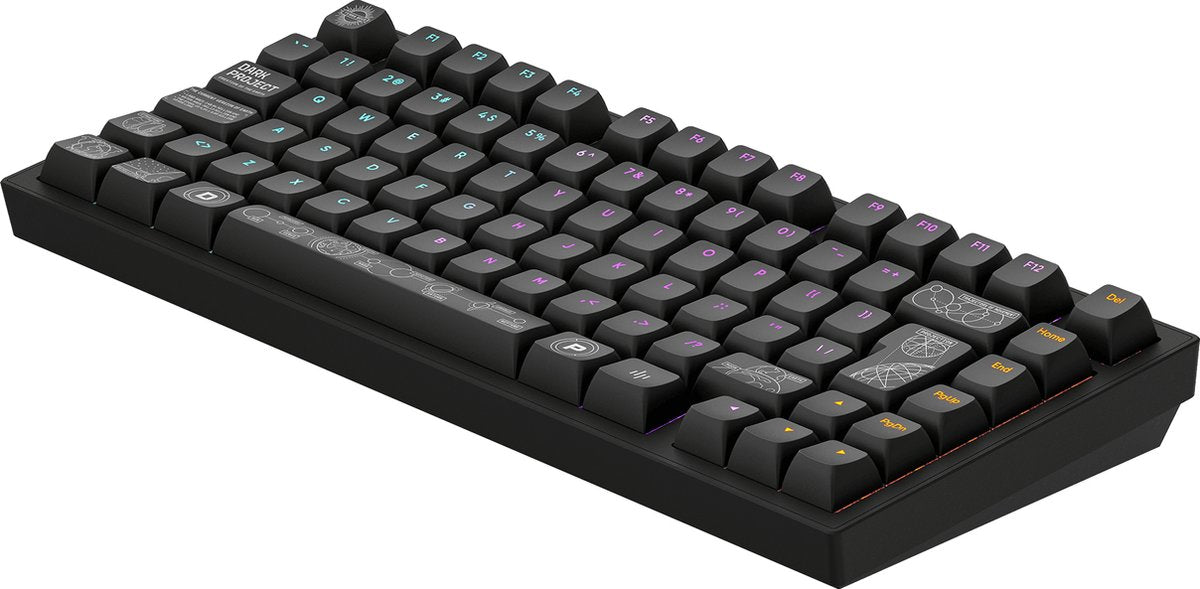 Dark Project - ALU Terra Nova - Clavier Gaming Mécanique Sans Fil ISO (DE) - Noir