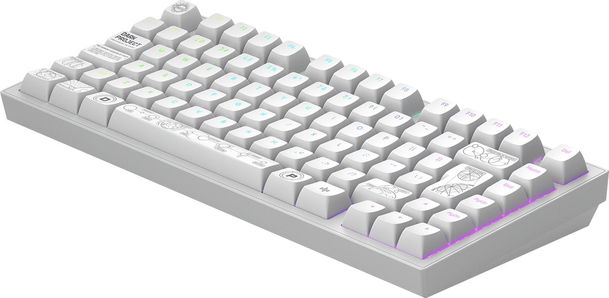Dark Project - ALU Terra Nova - Clavier Gaming Mécanique Sans Fil ISO (DE) - Blanc