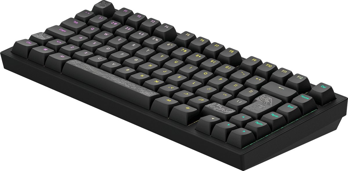 Dark Project ALU Terra Nostra – Clavier gaming mécanique ISO (DE) – Noir