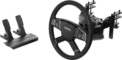 Moza Racing RS071 Truck Wheel Bundle + Multi-Function Stalks - Volant de camion professionnel avec commandes programmables - PC