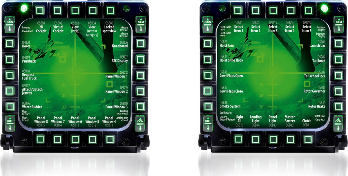 Thrustmaster MFD Cougar Pack - Système de contrôle de vol - Panneaux de cockpit USB - pour PC