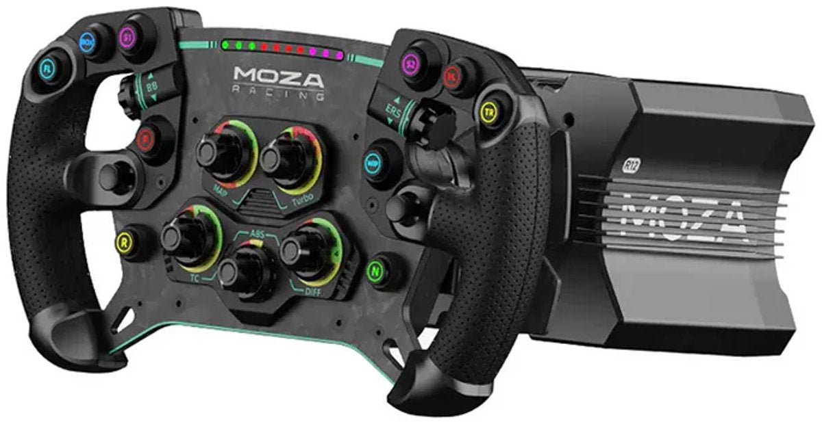 Moza Racing R12 V2 + GS V2P - Bundle volant de course Direct Drive 12 Nm + volant GT 300 mm - PC