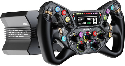 MOZA R12 V2 + KS Pro + SRP2 – Pack Sim Racing Direct Drive 12 Nm PC