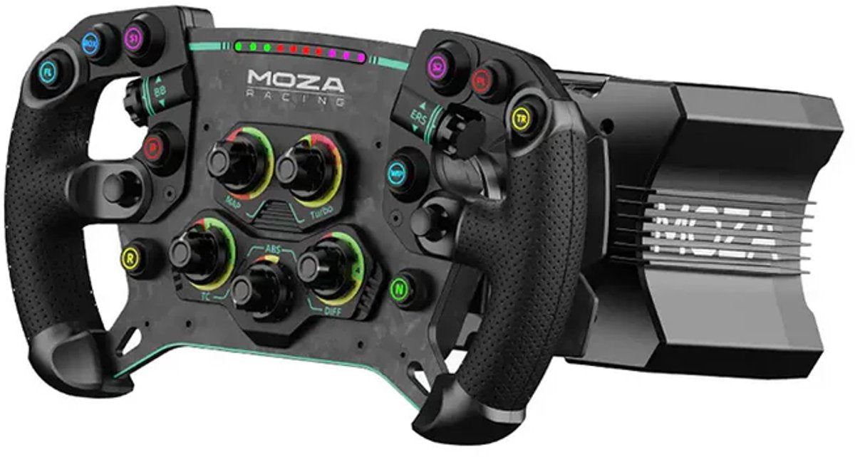 Moza Racing R9 V3 + GS V2P Bundle - Volant de course Direct Drive 9 Nm avec roue GT 300 mm - PC