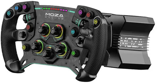 Moza Racing R9 V3 + GS V2P Bundle - Volant de course Direct Drive 9 Nm avec roue GT 300 mm - PC