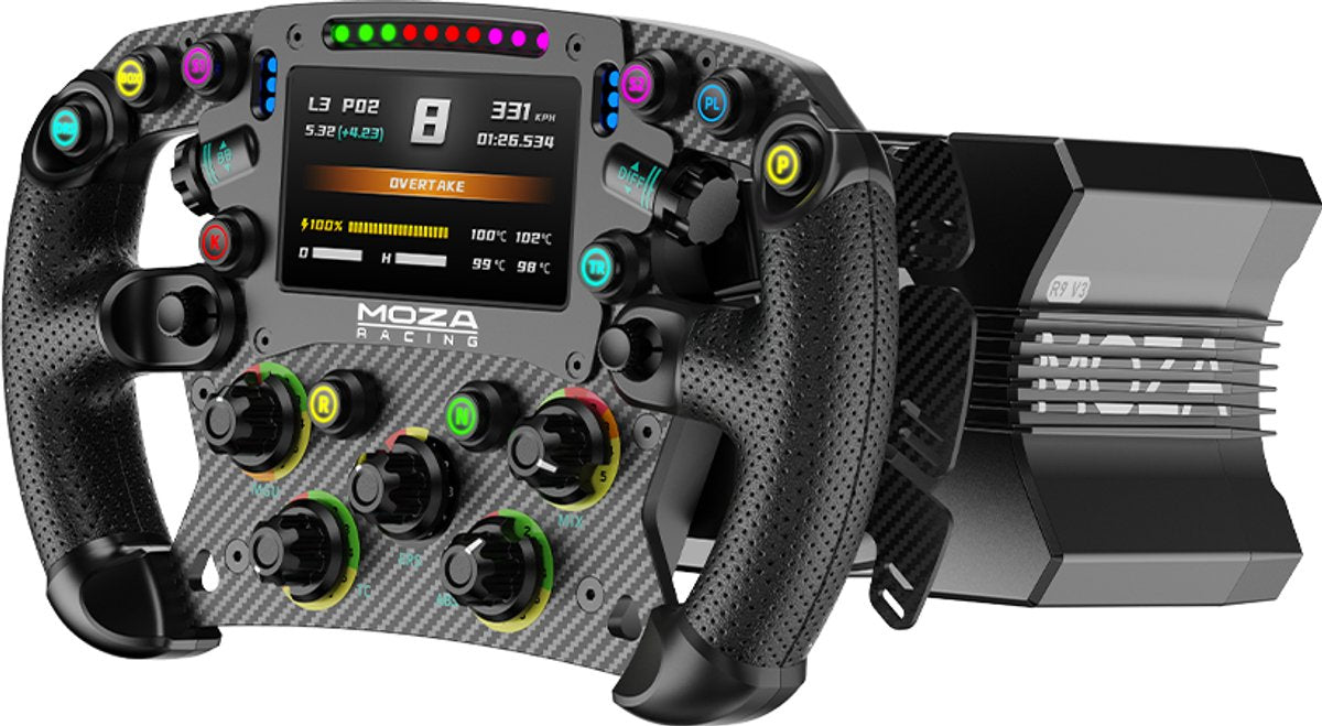 Bundle Simrace Moza – Cockpit Res‑Tech SIMPLY GT + Moza R9 V3 + Volant FSR2 + Pédales SR‑P – Pour PC