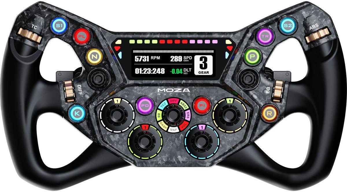 MOZA R12 V2 + KS Pro + SRP2 – Pack Sim Racing Direct Drive 12 Nm PC