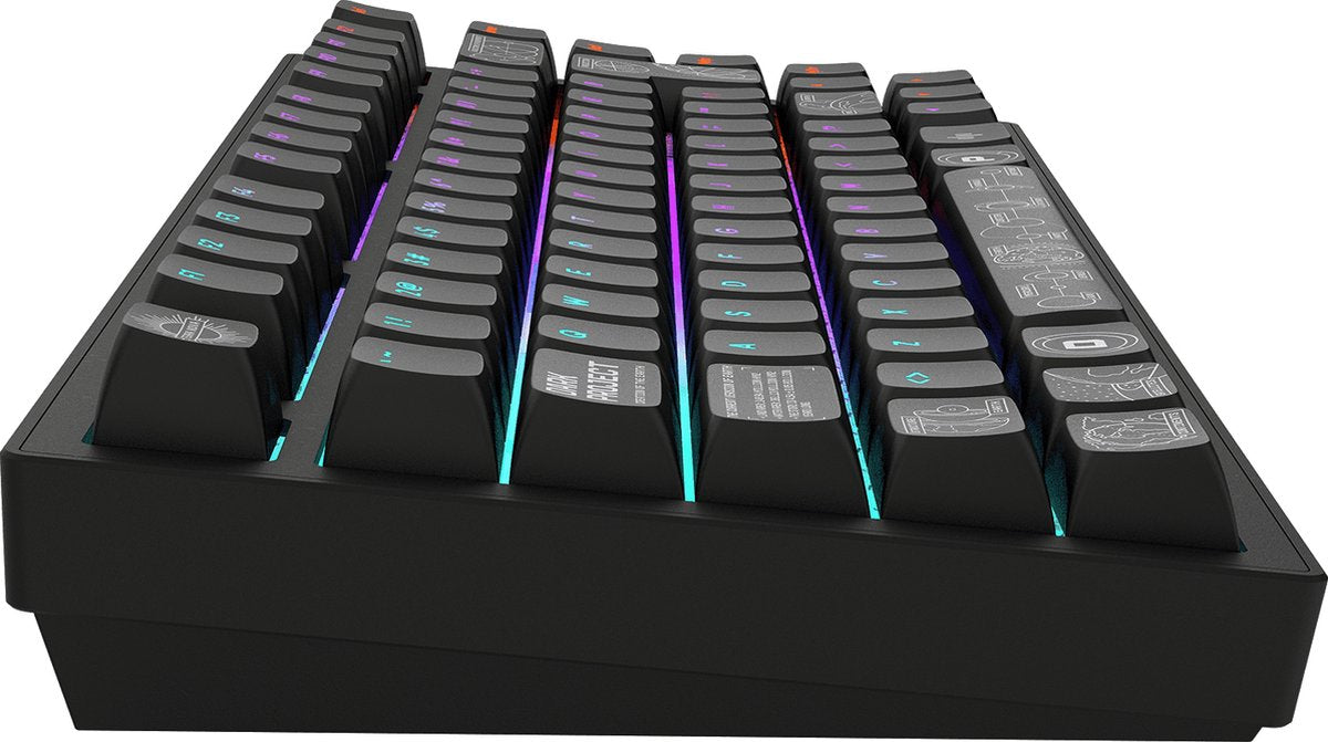 Dark Project - ALU Terra Nova - Clavier Gaming Mécanique Sans Fil ISO (DE) - Noir