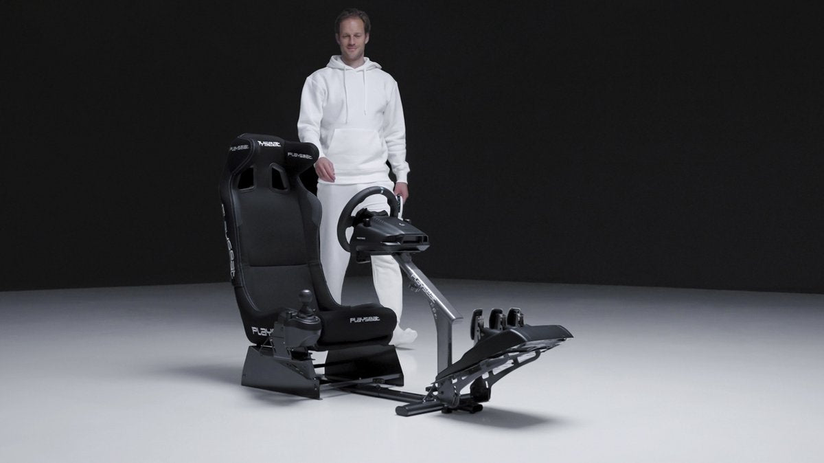 Playseat® Evolution Pro - Siège de course professionnel - Cockpit pliable - Tissu ActiFit - Noir