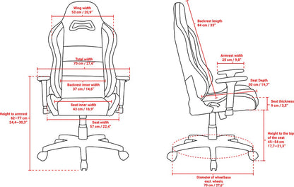 Arozzi Torretta SoftFabric - Chaise gaming - Tissu doux - Violet