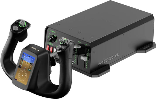 MOZA MFY Pro Yoke + AY90 – Simulateur de vol Force Feedback 4,2 Nm – PC