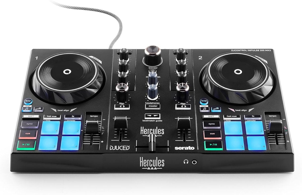 Hercules DJ Starter Kit – DJControl Inpulse 200 MK3 + casque HDP DJ45