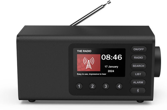 Hama DR1001BT – Radio numérique DAB/DAB+/FM avec Bluetooth – Noir
