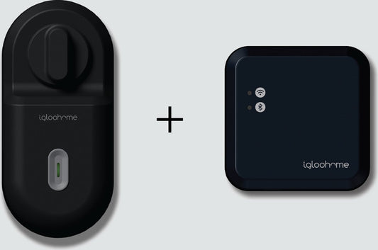 Igloohome Retrofit + Passerelle Wi-Fi – Pack de motorisation de serrure connecté