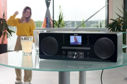 Hama DR1560CBT – Radio numérique DAB+/FM avec lecteur CD et Bluetooth RX – Noir