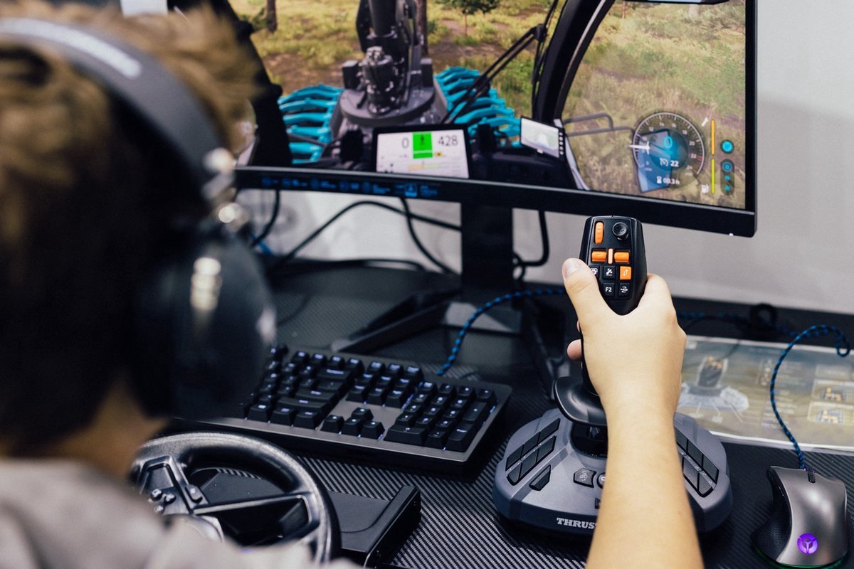 Thrustmaster Simtask Farmstick Duo Pack - Pack de joysticks multifonctions pour Farming et Trucking - PC