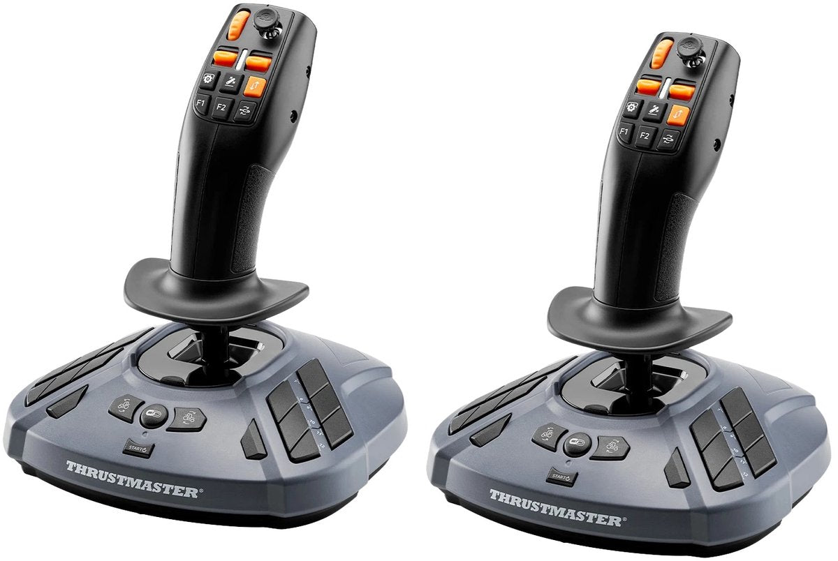 Thrustmaster Simtask Farmstick Duo Pack - Pack de joysticks multifonctions pour Farming et Trucking - PC