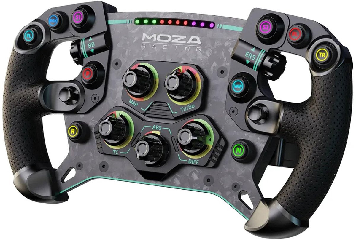 MOZA R12 V2 + GS V2P + SR-P2 – Base Direct Drive 12 Nm, Volant GT et Pédales – PC