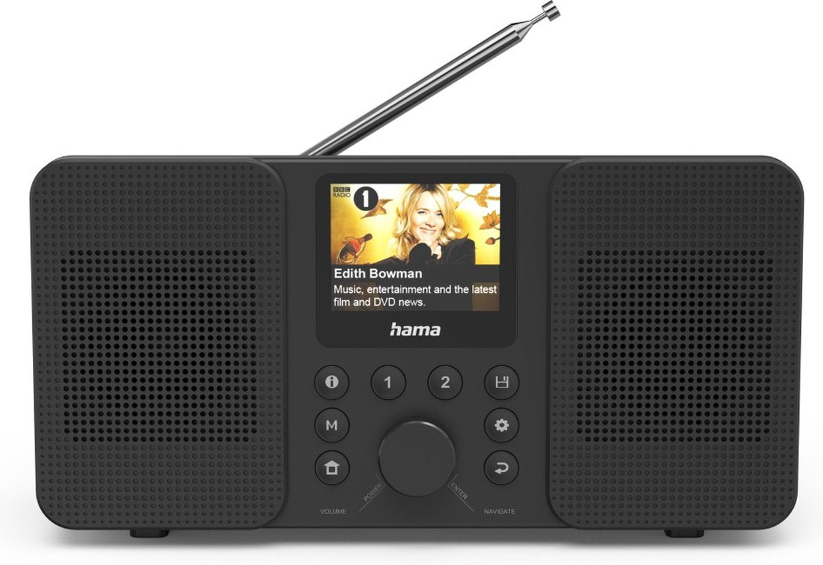 Hama DIR10 – Radio numérique avec DAB+, radio Internet, Bluetooth® RX et contrôle via application