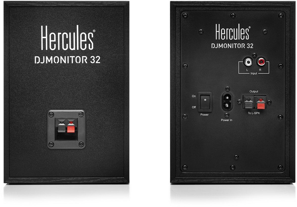 Hercules DJMonitor 32 + HDP DJ45 – Enceintes DJ 2x15W + Casque DJ – Noir