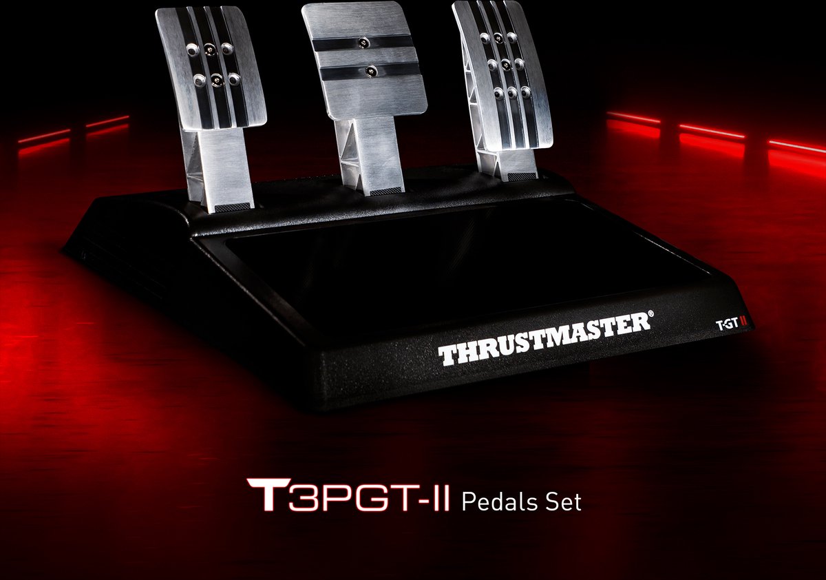 Thrustmaster T-GT II Volant + 3 Pédales + Levier TH8A – Sans Pied – PS5/PS4/PC