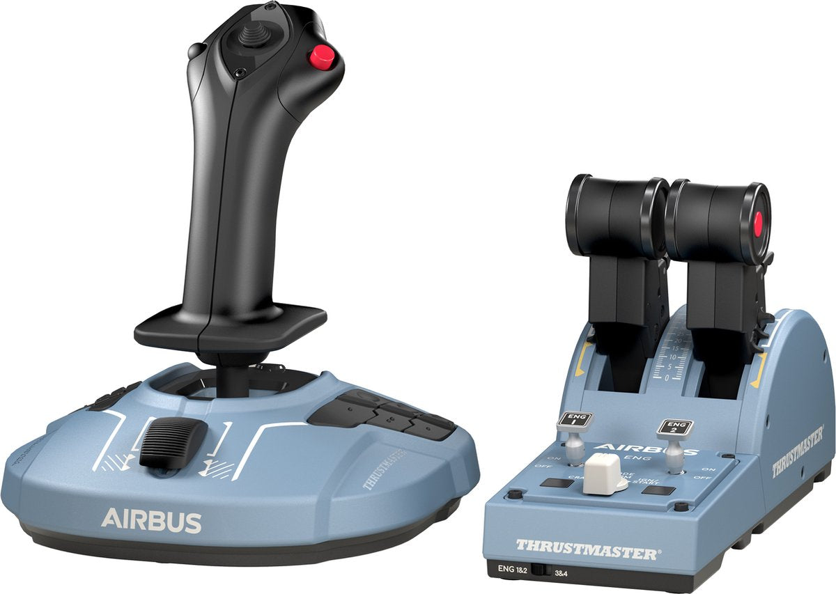 Thrustmaster TCA Officer Pack Airbus Edition - Système de contrôle de vol - Joystick et manette des gaz - pour PC