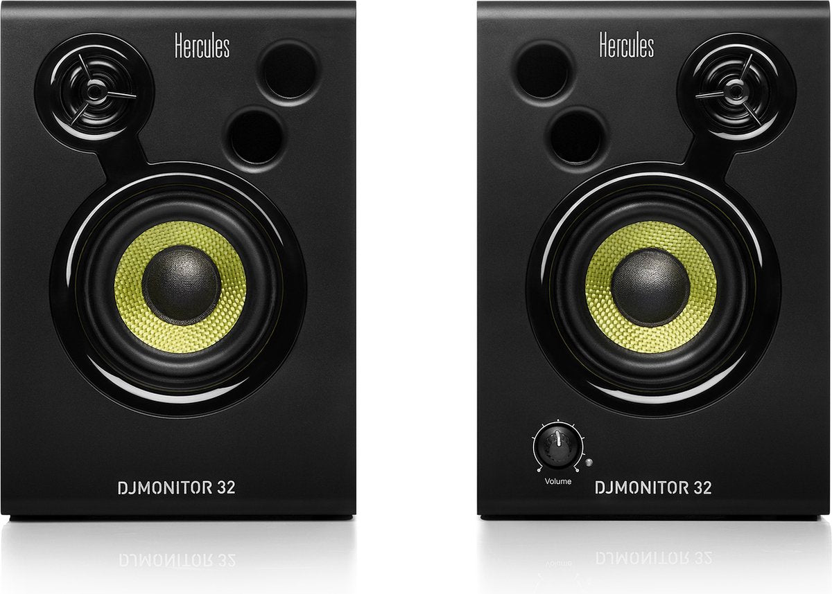 Hercules DJMonitor 32 + HDP DJ45 – Enceintes DJ 2x15W + Casque DJ – Noir