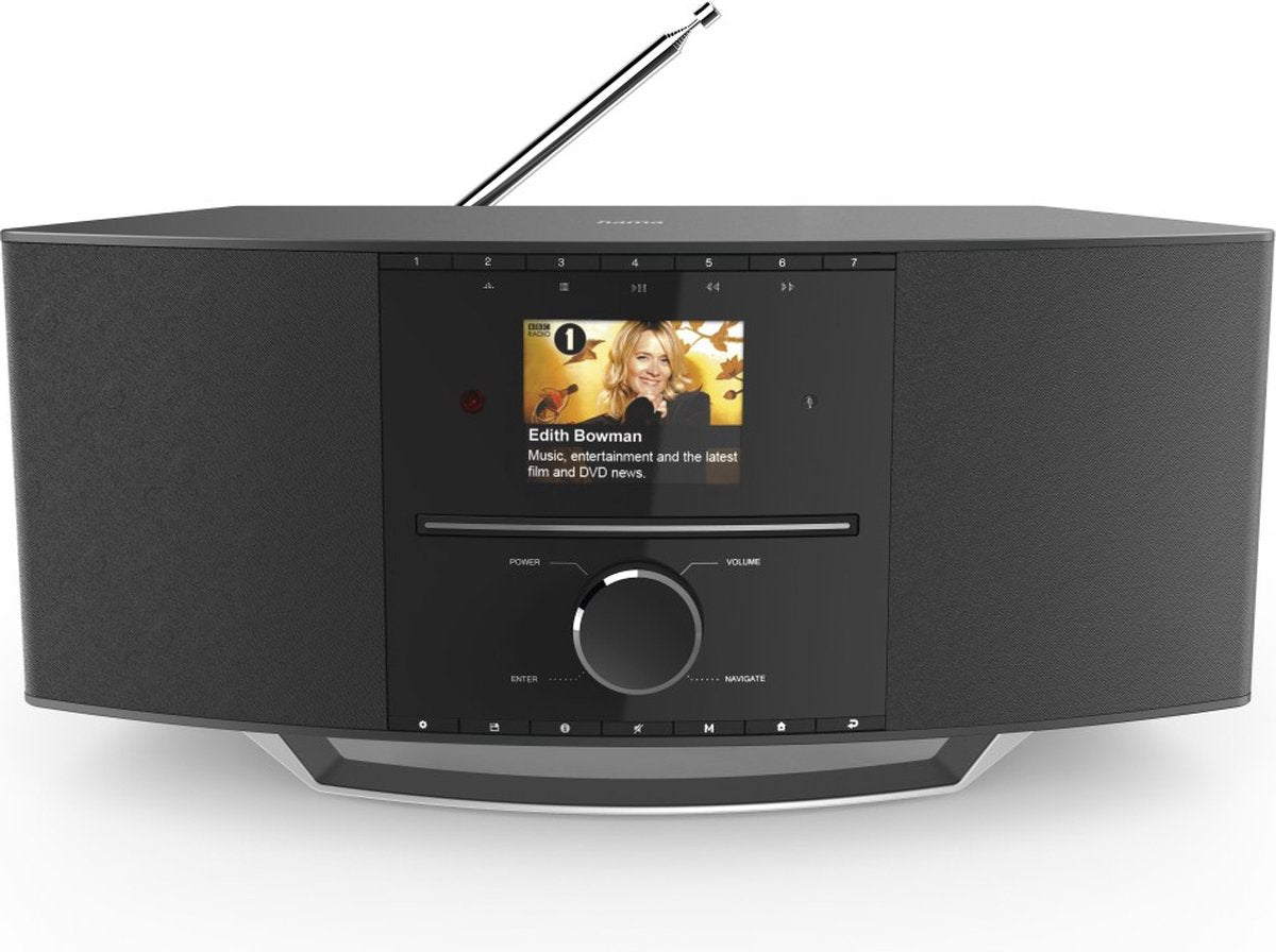 Hama DIR3510SCBTX – Radio numérique DAB+, Internet, CD, Bluetooth RX/TX, commande via app