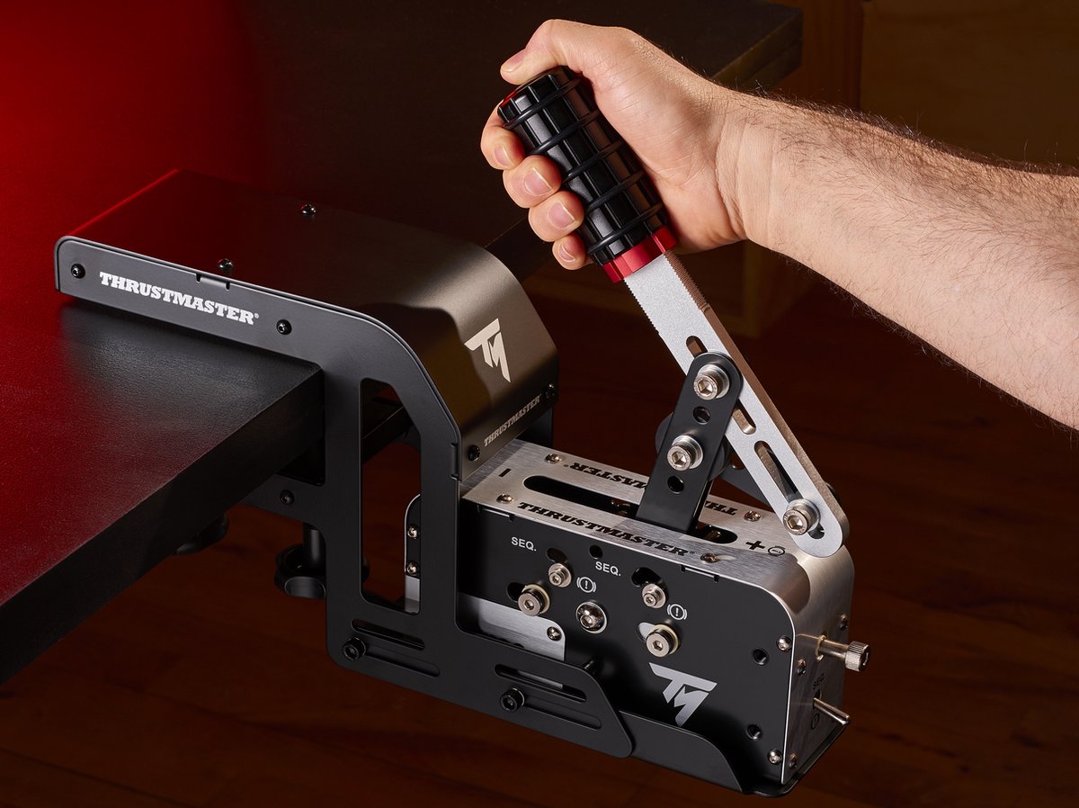 Thrustmaster TH8A + TSS Handbrake – Levier de vitesse et frein à main – Avec pince – PC, PS4, PS5 & Xbox
