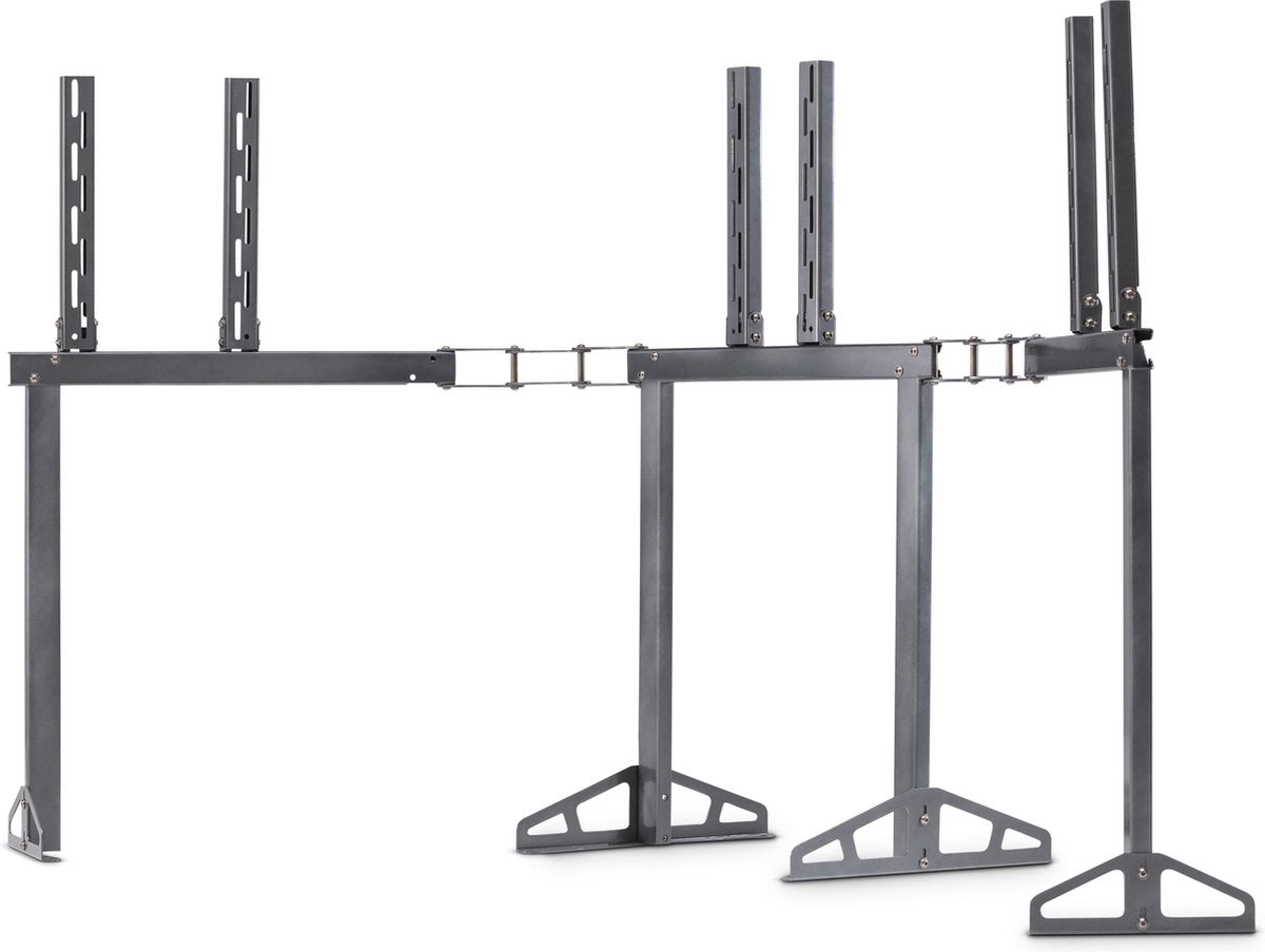 Playseat TV Stand Pro – Support Triple Écran Extensible – Argenté
