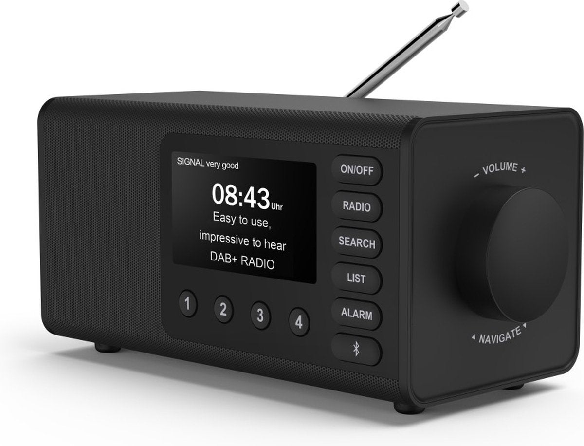 Hama DR1001BT – Radio numérique DAB/DAB+/FM avec Bluetooth – Noir